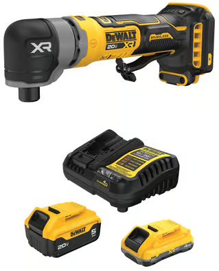 DEWALT 20V MAX 4Ah & 5Ah Battery Kit with Charger and ATOMIC Right Angle Die Grinder