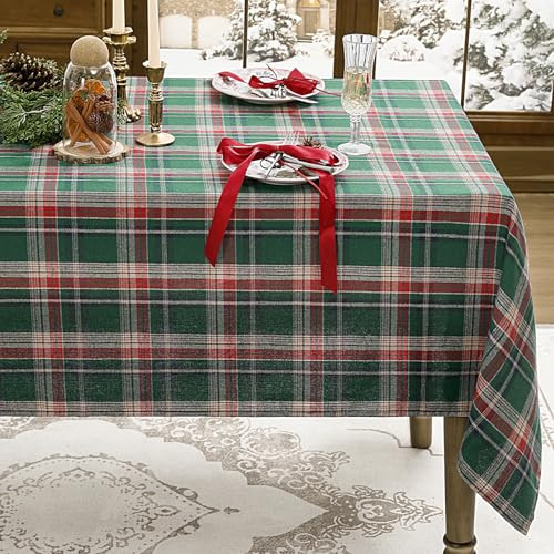 Romanstile Christmas Checkered Tablecloth Rectangle, 54" x 80"
