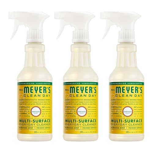 (Prime Deal) Mrs. Meyer's Clean Day Multi-Surface Everyday Cleaner Honeysuckle 3-Pack 16-Ounce