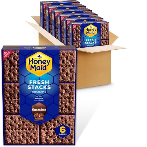 HONEY MAID Fresh Stacks Chocolate Graham Crackers, 36 Multi Snack Packs