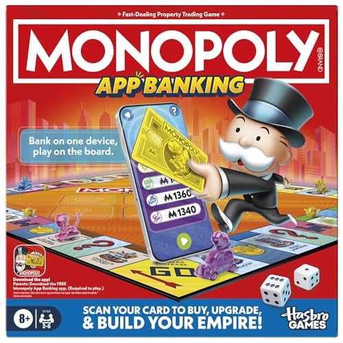 Monopoly App Banking Board Game (2-6 Players, App Req'd)
