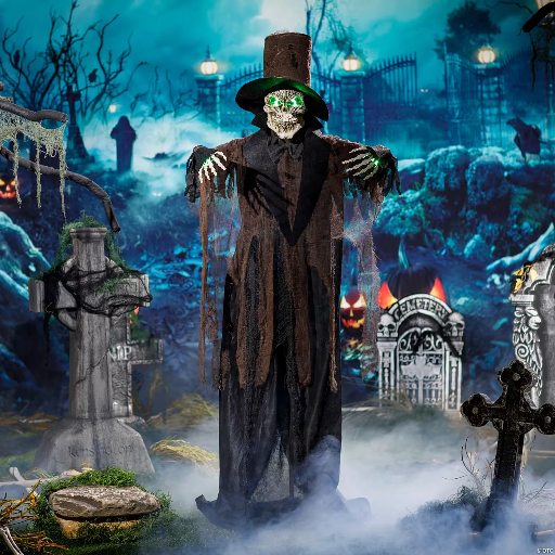 5' Life-Size Light-Up Skeleton Halloween Decoration