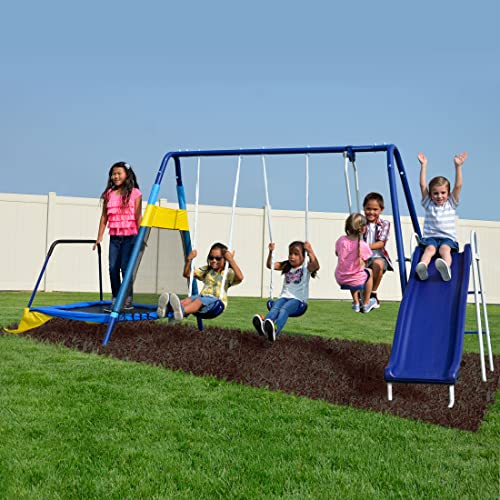 Sportspower Almansor Metal Swing, Slide and Trampoline Set Deal