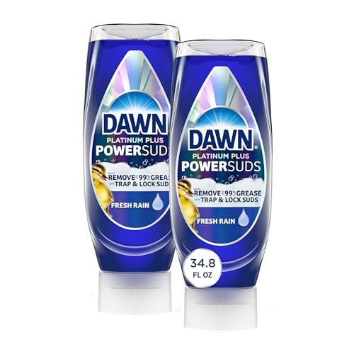 Dawn Platinum Plus PowerSuds EZ-Squeeze Dish Soap Liquid 2x 17.4 Fl Oz Bundle Deal