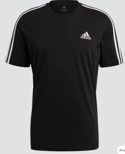 Adidas Men's Essentials 3-Stripes Tee