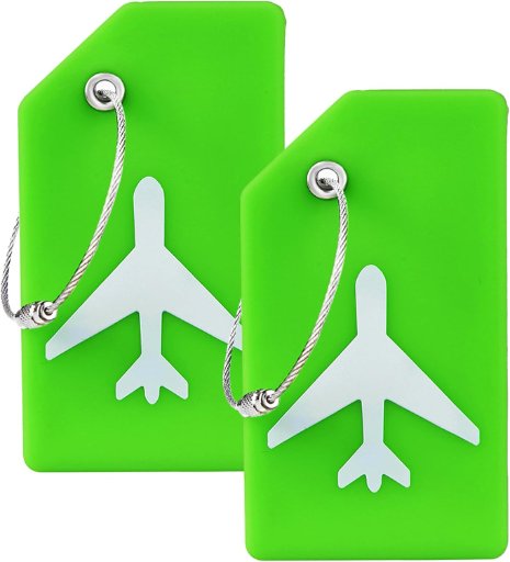 Gostwo 2 Pack Silicone Luggage Tags