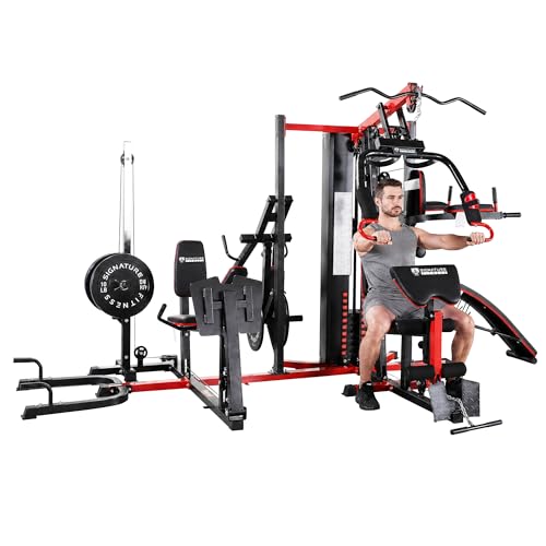 Multifunctional Home Gym System Workout Station 122.5LB Weight Stack Deal