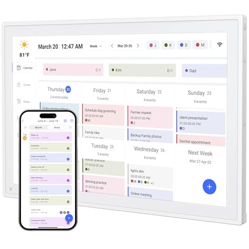 Digital Calendar 10.1inch IPS Touch Screen