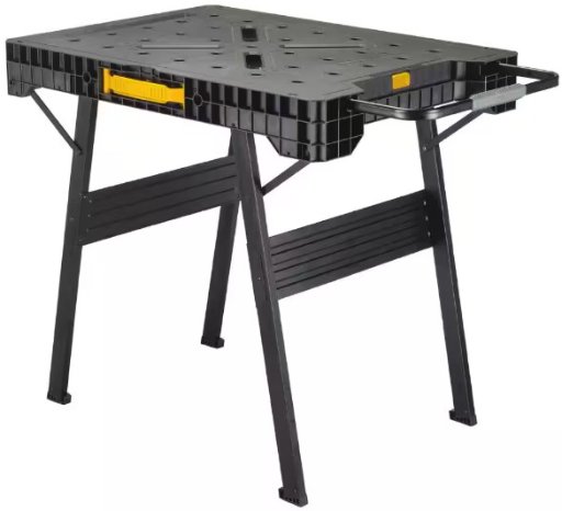 DEWALT 33 in. H Plastic Folding Portable Sawhorse Workbench