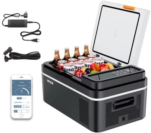 VEVOR/Succebuy 20L Portable Compressor Cooler 12V/24V DC 110-240V AC Fridge Deal