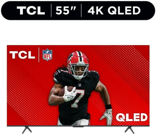 TCL 55" 4K UHD HDR QLED Smart TV with Google TV