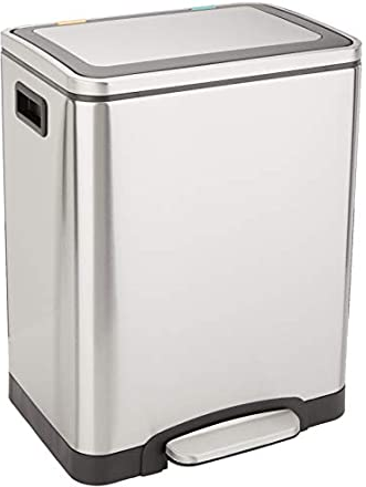 Amazon Basics 30L Dual-Bin Soft-Close Trash Can