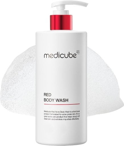 Medicube Red Body Wash w/ Niacinamide, AHA, BHA & PHA 14.10-Oz Deal