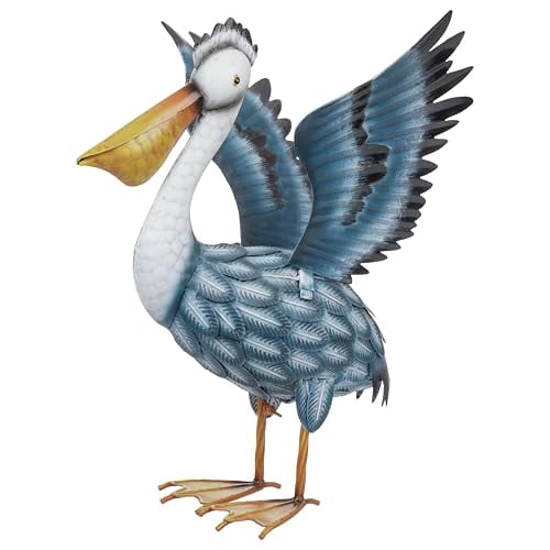 Teresa’s Collections 19.7″ Metal Pelican Garden Statue Deal