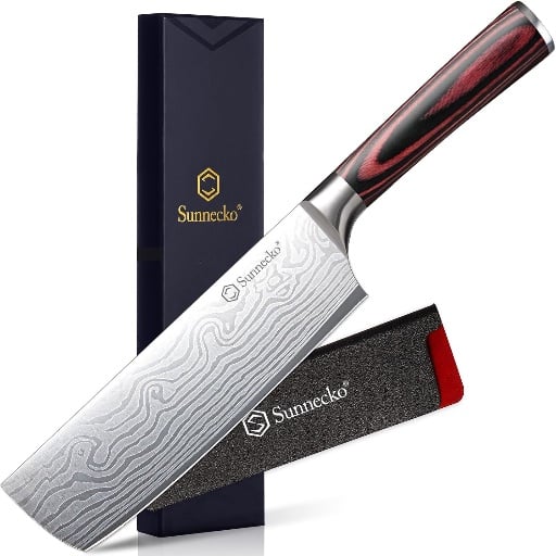 Sunnecko Nakiri 7" Kitchen Knife Deal