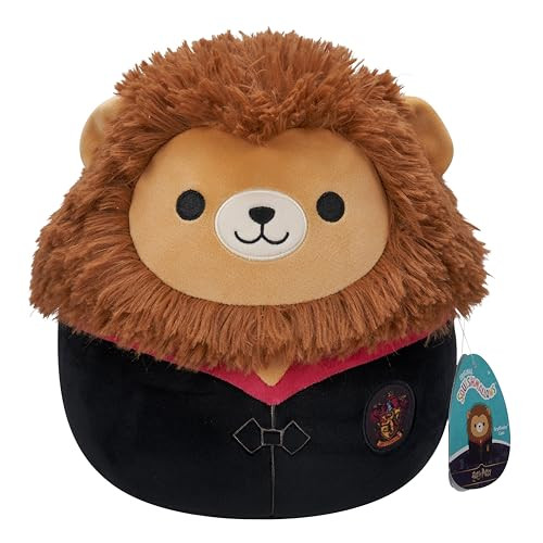 10" Squishmallows Original Harry Potter Gryffindor Lion in Hogwarts Robe Plush