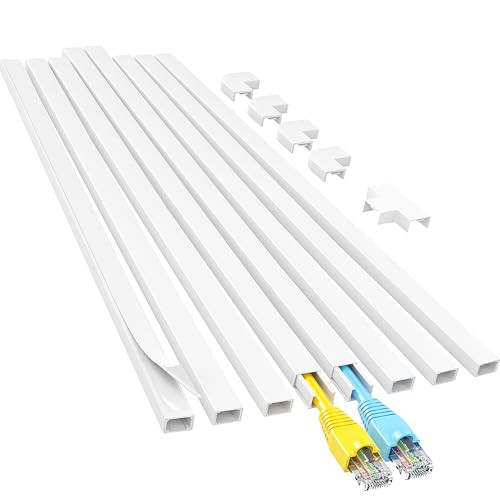 Yecaye Cord Cable Hider 113" White