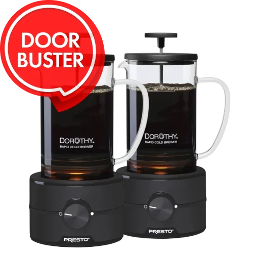 Presto Dorothy Rapid Electric Coffee Cold Brewer 2-Pack 22-Oz