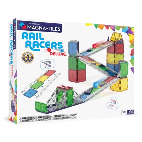 90-Piece MAGNA-TILES Rail Racers Deluxe Magnetic Construction Set Deal