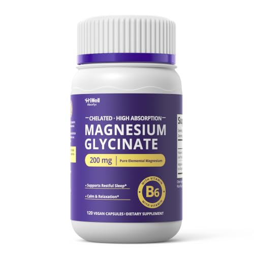 Magnesium Glycinate 200 mg with Vitamin B6, 2-Month Supply Deal