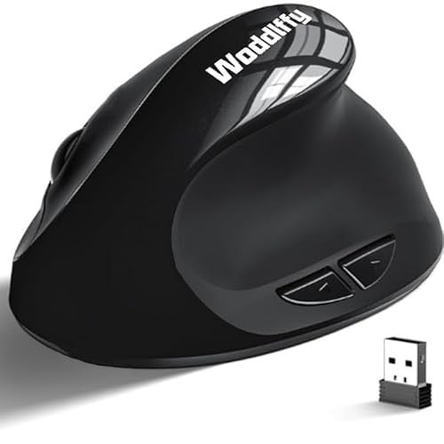 Woddlffy 2.4G Wireless Vertical Ergonomic Mouse w/ 5 Buttons & 1000/1200/1600 DPI Deal