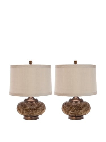 SAFAVIEH Alexis Table Lamp Set of 2, 19" Deal