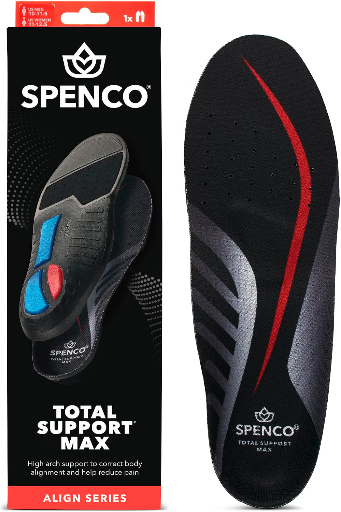 Spenco Max Shoe Insoles Orthotic Metatarsal Arch Support Inserts
