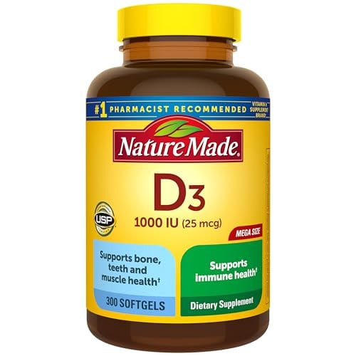 Nature Made Vitamin D3 1000 IU Softgels 300-Count Deal