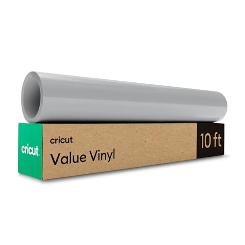 Cricut Value Permanent Vinyl, Gray (12 in x 10 ft)