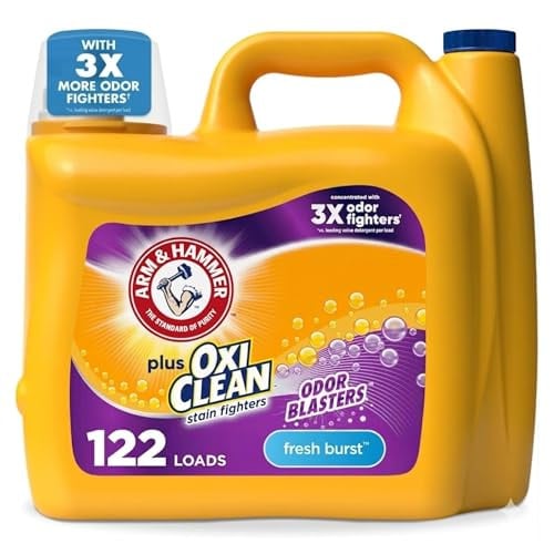 ARM & HAMMER Plus OxiClean w/ Odor Blasters Liquid Laundry Detergent (Fresh Burst) 158.6-Ounce Deal