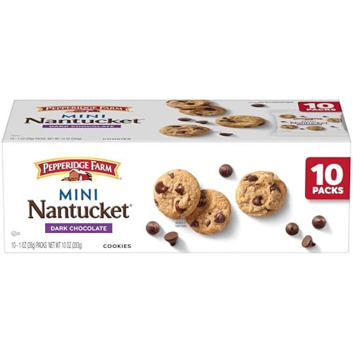 Pepperidge Farm Dark Chocolate Chip Cookies (Nantucket Mini) 10-Pack 1-Oz Deal