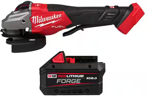 Milwaukee M18 FUEL 18-Volt Brushless Cordless 4-1/2 in./6 in. Grinder with M18 REDLITHIUM FORGE XC 8.0 Ah Battery