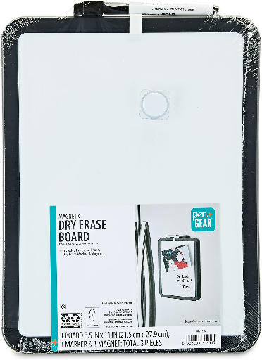 Pen+Gear Magnetic Dry Erase Whiteboard 8.5" x 11"