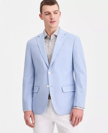 Tommy Hilfiger Men's Modern-Fit Linen Blend Blazer