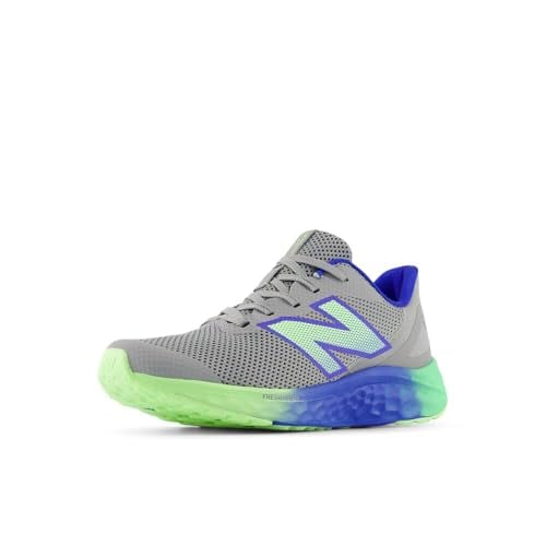 New Balance Kid's Fresh Foam Arishi V4 Hook & Loop Running Shoe, Grey, 3 Infant