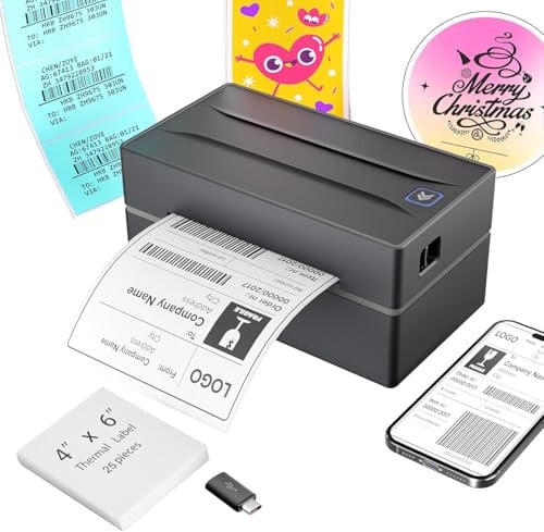 Wireless Bluetooth Thermal Shipping Label Printer