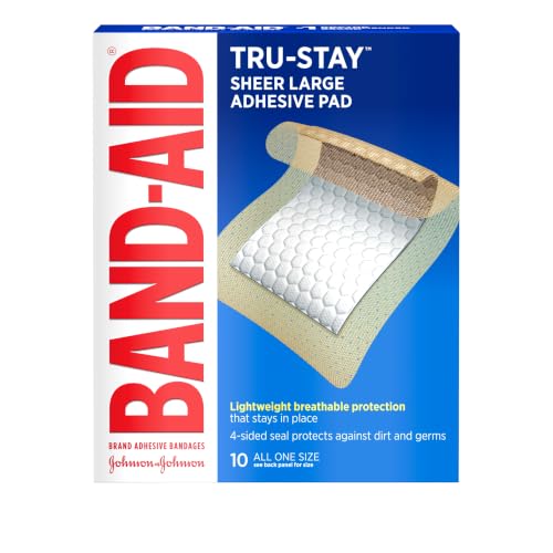 Band-Aid Tru-Stay Sheer Large Adhesive Pads 10-Ct Deal