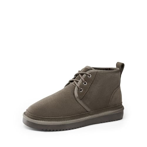 DREAM PAIRS Women's Suede Ankle Winter Boots (Taupe, Size 7-9)
