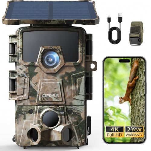 4K UHD Solar Trail Camera with WiFi 6 and Night Vision Deal