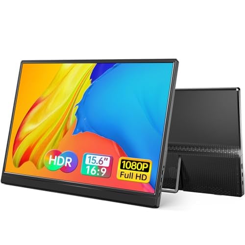 Yxk Portable Monitor 15.6 Inch 1080P 60Hz IPS