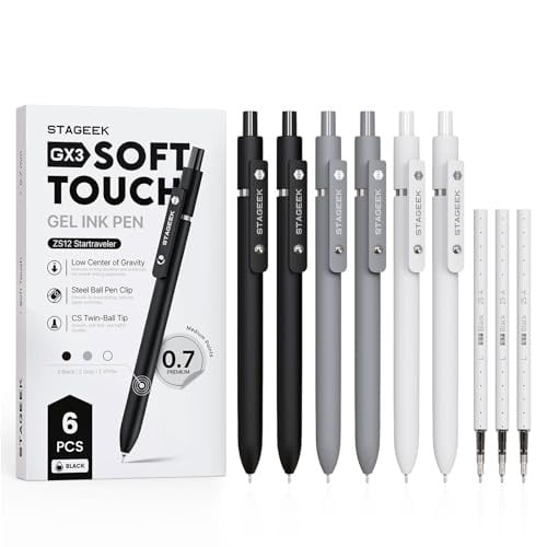 STAGEEK GX3 0.7mm Fine Point Gel Pens 6-Pack Deal
