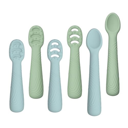 Silicone Training Spoon Set for Baby 6-Pack