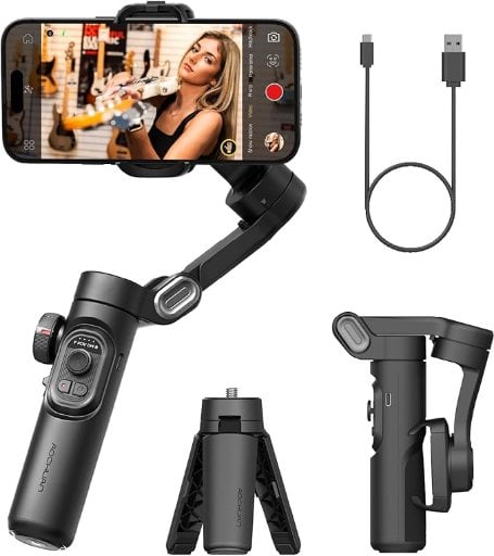 AOCHUAN 3-Axis Foldable Smartphone Gimbal Stabilizer