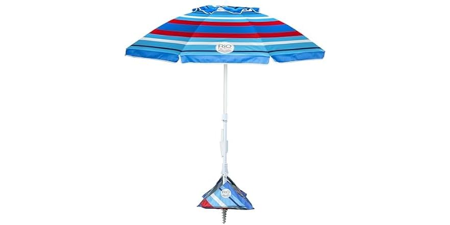 Rio Brands 6.5' Tilt Portable Beach Umbrella Deal