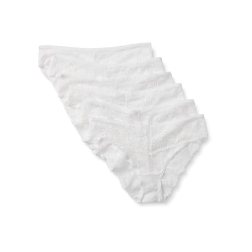 Amazon Essentials Women's Stretch Galloon Lace Knickers 6-Pack Deal