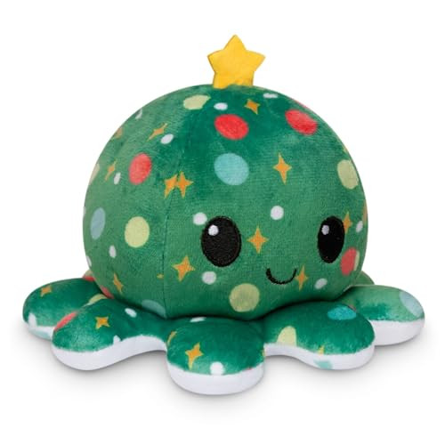TeeTurtle The Original Reversible Octopus Plushie Christmas Trees + Ornaments