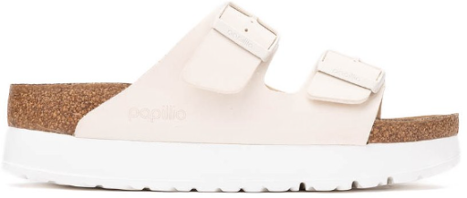 Birkenstock Papillio Women's Arizona Platform Sandals Eggshell Deal