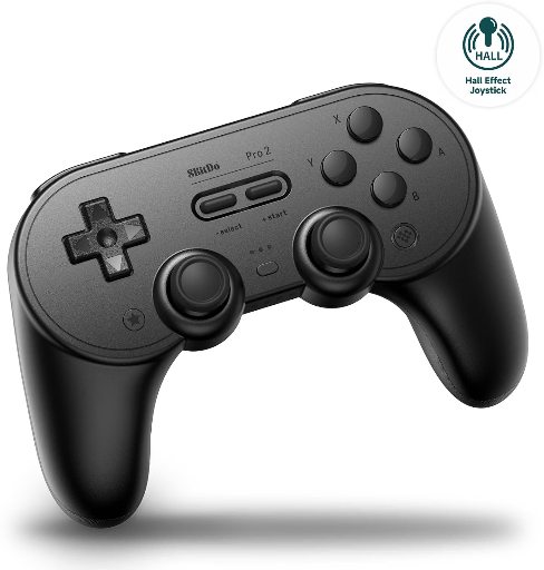 8Bitdo Pro 2 Bluetooth Controller for Switch (Hall Effect Joystick, Black Edition) Deal