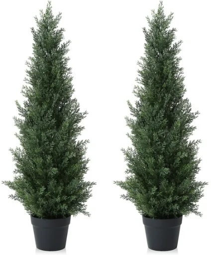 Artificial Cedar Tree 2-Pack 3 ft.