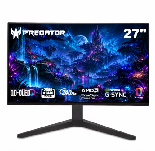 Acer Predator 26.5in QHD 2560x1440 QD-OLED 240Hz Gaming Monitor X27U W1 Deal